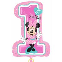 Minnie Mouse 1st Birthday Supershape Balloons
