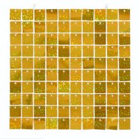 Holographic Gold Sequin Wall Panel