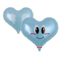 (image for) 14" Smile Angel Blue Foil Balloons