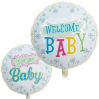 14" Welcome Baby Foil Balloons
