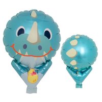 (image for) 5" Blue Triceratops Balloon.