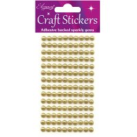 (image for) Pearls Gold Eleganza Craft Stickers x240