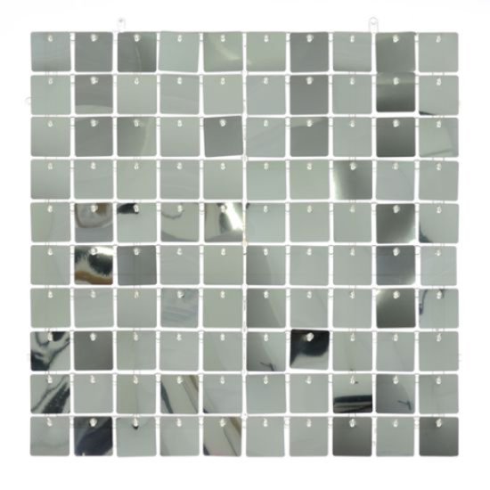 (image for) Silver Click And Connect Sequin Wall Panel Type B