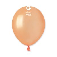 (image for) 5" Metallic Peach Latex Balloons 50pk