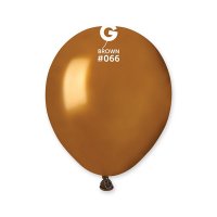 (image for) 5" Metallic Brown Latex Balloons 50pk