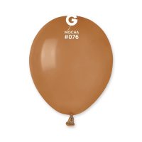 (image for) 5" Mocha Latex Balloons 50pk
