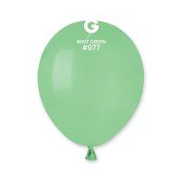 (image for) 5" Pastel Mint Green Latex Balloons 50pk