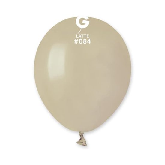 (image for) 5" Latte Latex Balloons 50pk