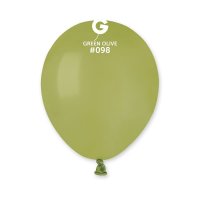 5" Olive Green Latex Balloons 100pk