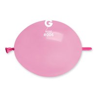 6" Rose Pink Glink Latex Balloons 100pk