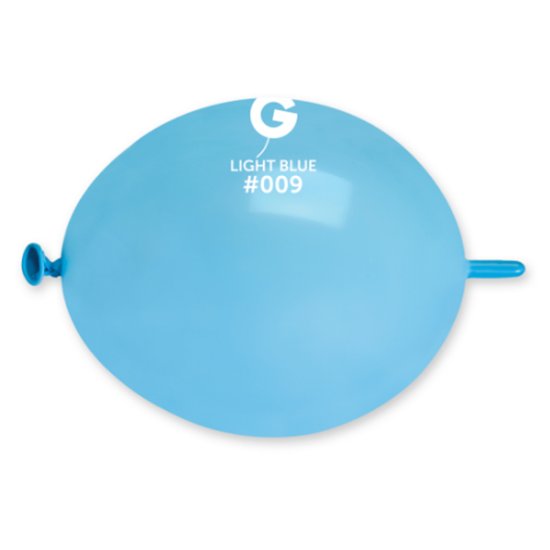 (image for) 6" Light Blue Glink Latex Balloons 100pk