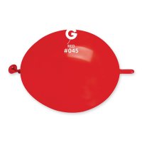 (image for) 6" Standard Red Glink Latex Balloons 100pk