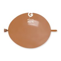 (image for) 6" Mocha Glink Latex Balloons 100pk