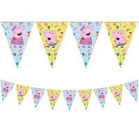 (image for) Peppa Pig Messy Play Triangle Flag Banner 1pk