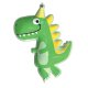 (image for) Dinosaur Supershape Foil Balloons