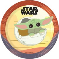 (image for) Star Wars Mandalorian Paper Plates 8pk