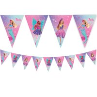 (image for) Barbie Fantasy Party Paper Triangle Flag Banner