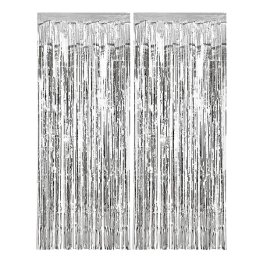 (image for) Silver Foil Door Curtain Decoration