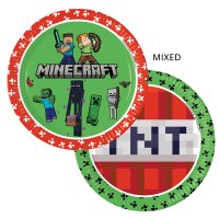 Minecraft Party Paper Plates 8pk