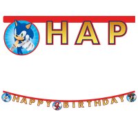 Sonic The Hedgehog Party Happy Birthday Banner