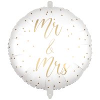 (image for) 18" Mr And Mrs Foil Balloons