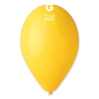 12" Yellow Latex Balloons 100pk