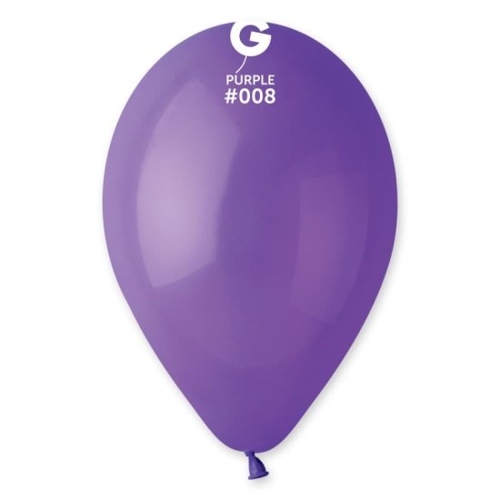 (image for) 13" Purple Violet Latex Balloons 50pk