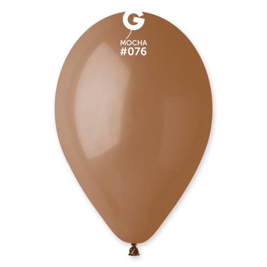 (image for) 12" Mocha Latex Balloons 100pk