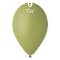 12" Olive Green Latex Balloons 50pk