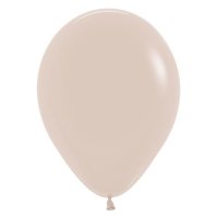 12" White Sand Fashion Latex Balloons 50pk