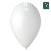 (image for) 13" Classic White Latex Balloons 50pk