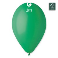 (image for) 13" Green Latex Balloons 50pk