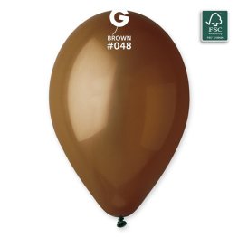 (image for) 13" Chocolate Brown Latex Balloons 50pk