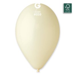 (image for) 13" Classic Ivory Latex Balloons 50pk