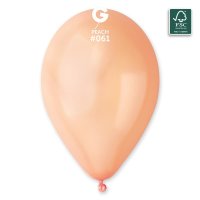 (image for) 13" Metallic Peach Latex Balloons 50pk