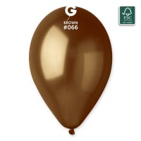 (image for) 13" Metallic Brown Latex Balloons 50pk