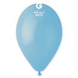 (image for) 13" Pastel Baby Blue Latex Balloons 50pk