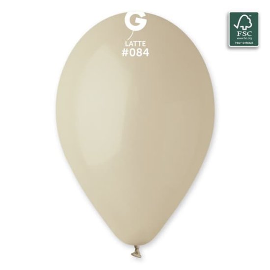 (image for) 13" Latte Latex Balloons 50pk