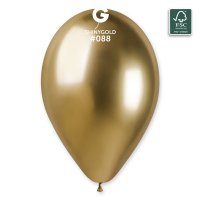 (image for) 13" Shiny Gold Latex Balloons 25pk