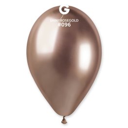 (image for) 13" Shiny Rose Gold Latex Balloons 25pk