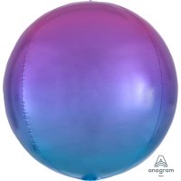 (image for) Pink & Blue Ombre Orbz Foil Balloons 3pk