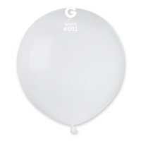 19" Classic White Latex Balloons 25pk