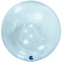 (image for) 15" Transparent Blue Grabo Globe Balloons