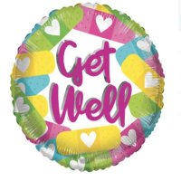 18" Get Well Band Aids Eco Foil Balloons