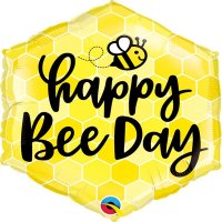 20" Hexagon 'Happy BEE Day' Foil Balloons