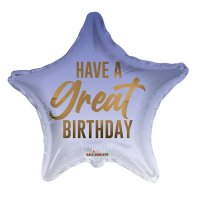 18" Have A Great Birthday Eco Foil Balloons