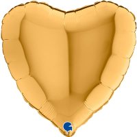 (image for) 18" Grabo Gold Heart Shaped Foil Balloons