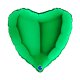 (image for) 18" Grabo Metallic Green Heart Foil Balloons