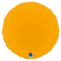 (image for) 18" Grabo Matte Mustard Round Foil Balloons