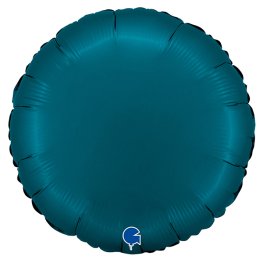 (image for) 18" Grabo Satin Petrol Blue Round Foil Balloons